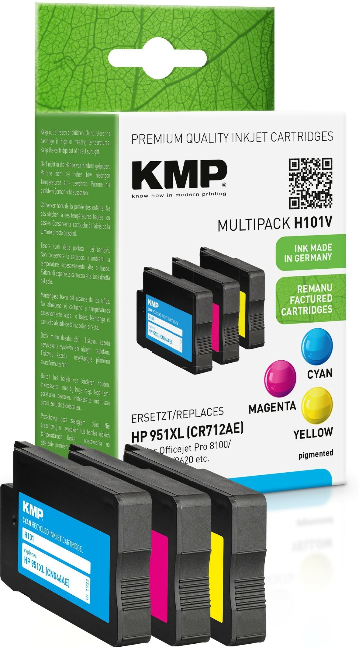 EAN 4011324172355 - KMP H101V cartucho de tinta Cian, Magenta, Amarillo imagen 1