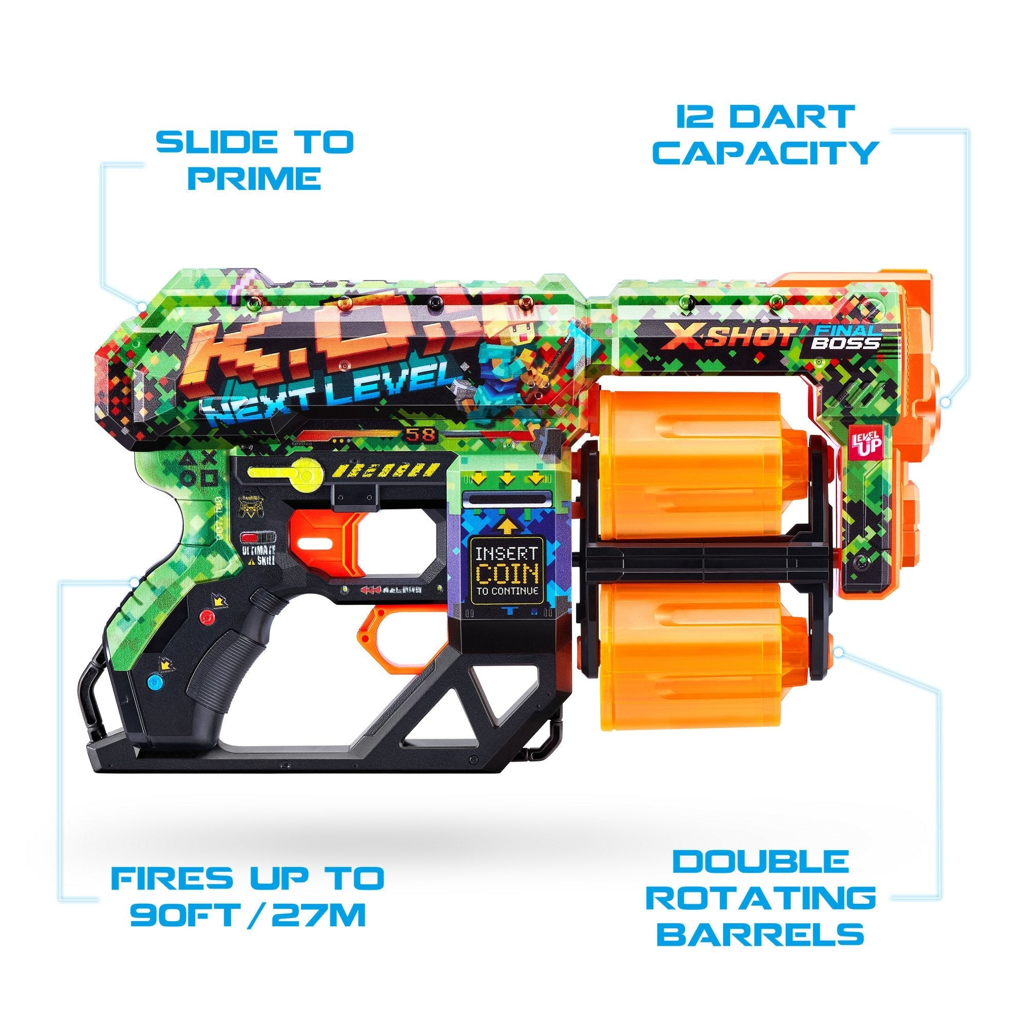 Lanzador De Dardos Zuru X-Shot Skins - Dread Ko 36517b