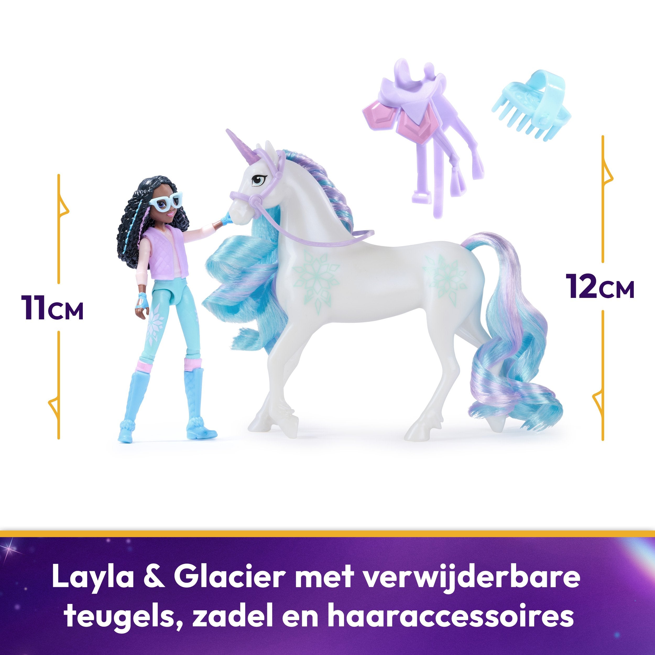 Figura Spin Master Unicorn Academy - Set Glaciar Layla Y Unicornio 6066849