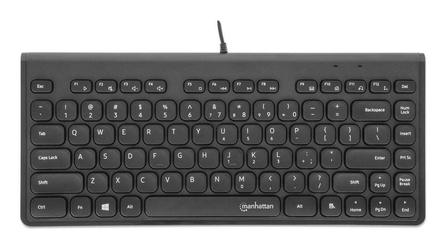 Manhattan Slim Usb Mini-Teclado 1.5m Cable Negro