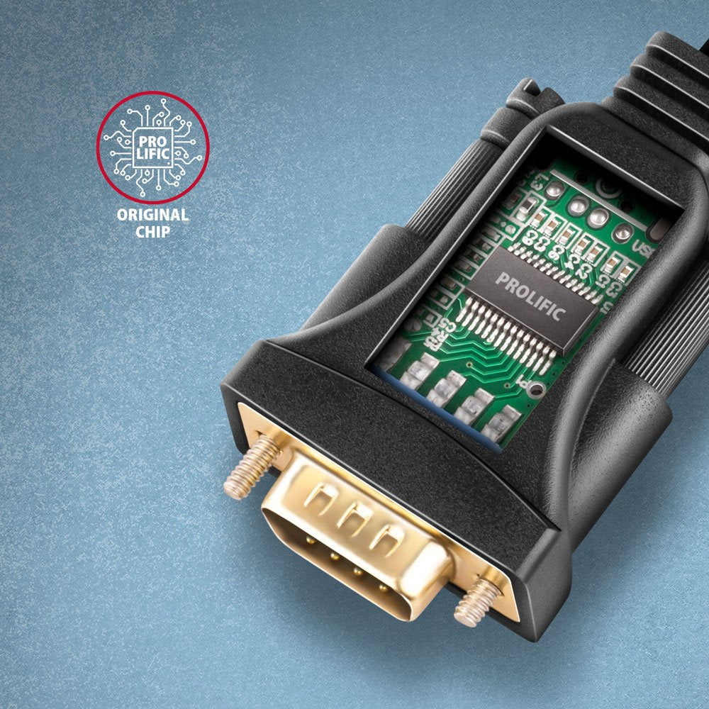 EAN 8595247907646 - Axagon ADS-1PSN USB-A 2.0 - serial RS-232 DB9-M Prolific adapter cable 1.5m - Adapter - Digital/Daten cab imagen 3