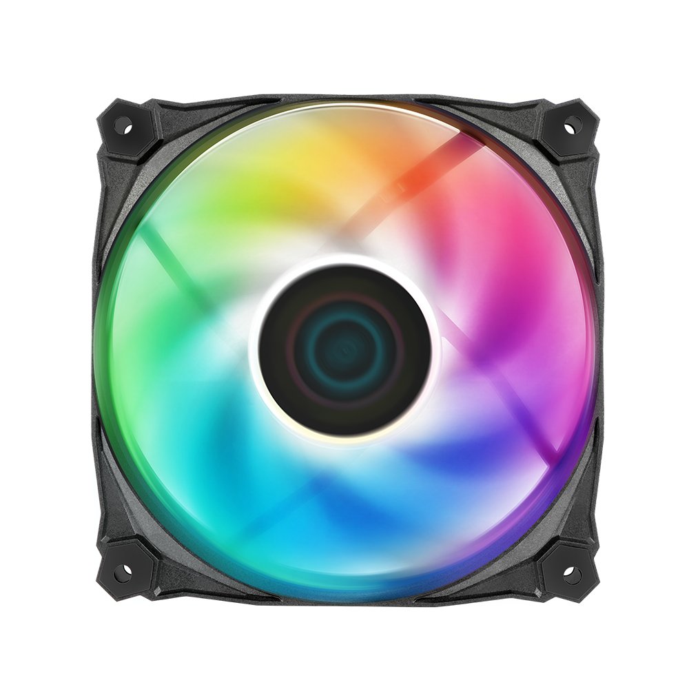 Iceberg Thermal Icegale Lightning Argb Ventilador 12 Cm Negro 3 Pieza(S)