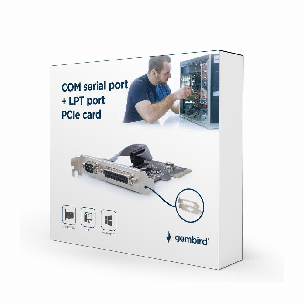 EAN 8716309100168 - Gembird PEX-COMLPT-01 tarjeta y adaptador de interfaz Interno Paralelo, RS-232 imagen 2