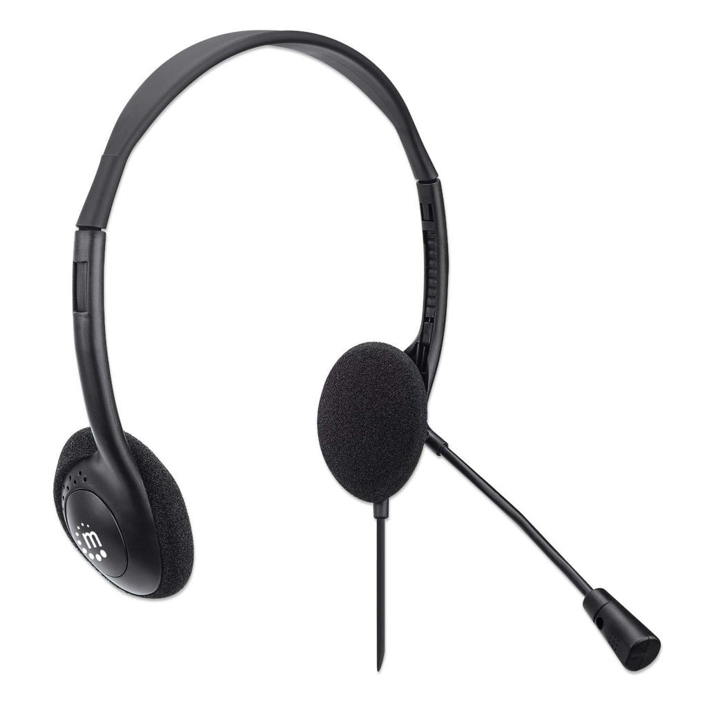 Manhatan Stereo Usb-Headset On Ear, Usb-A Stecker Schwarz