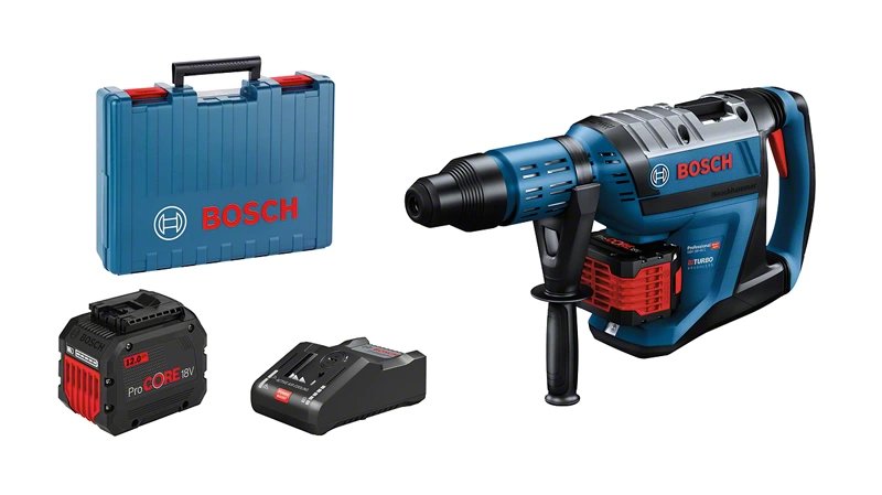 Bosch Professional Martillo Perforador A Bateria Biturbo Sds Max Gbh 18v 45 C 2x Bateria Procore18v 12.0ah 0611913002