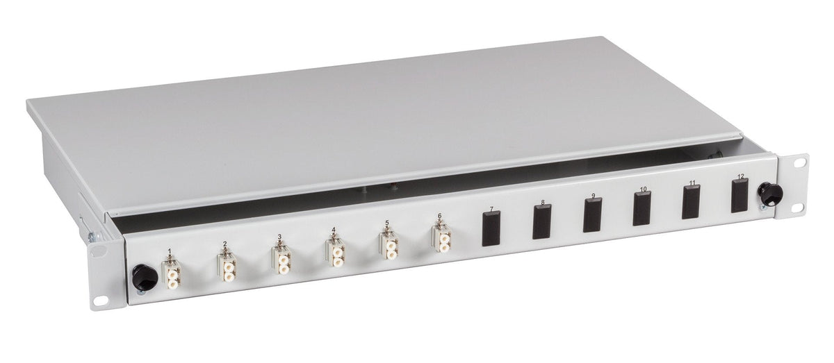 Spleibox Gr Extraíble Lc Om4 24xpigtail Abgesetzt & 12xduplex-Empalme