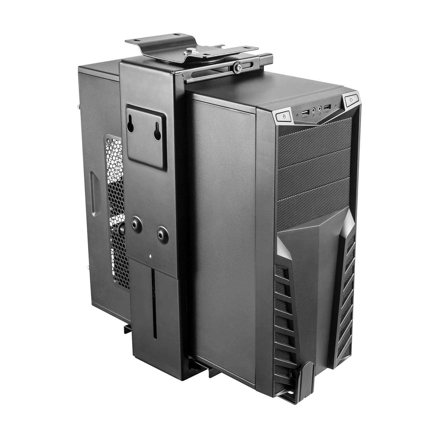 EAN 8436574709308 - AISENS MPC04-203 soporte de CPU Under desk / Wall-mounted CPU holder Negro imagen 3