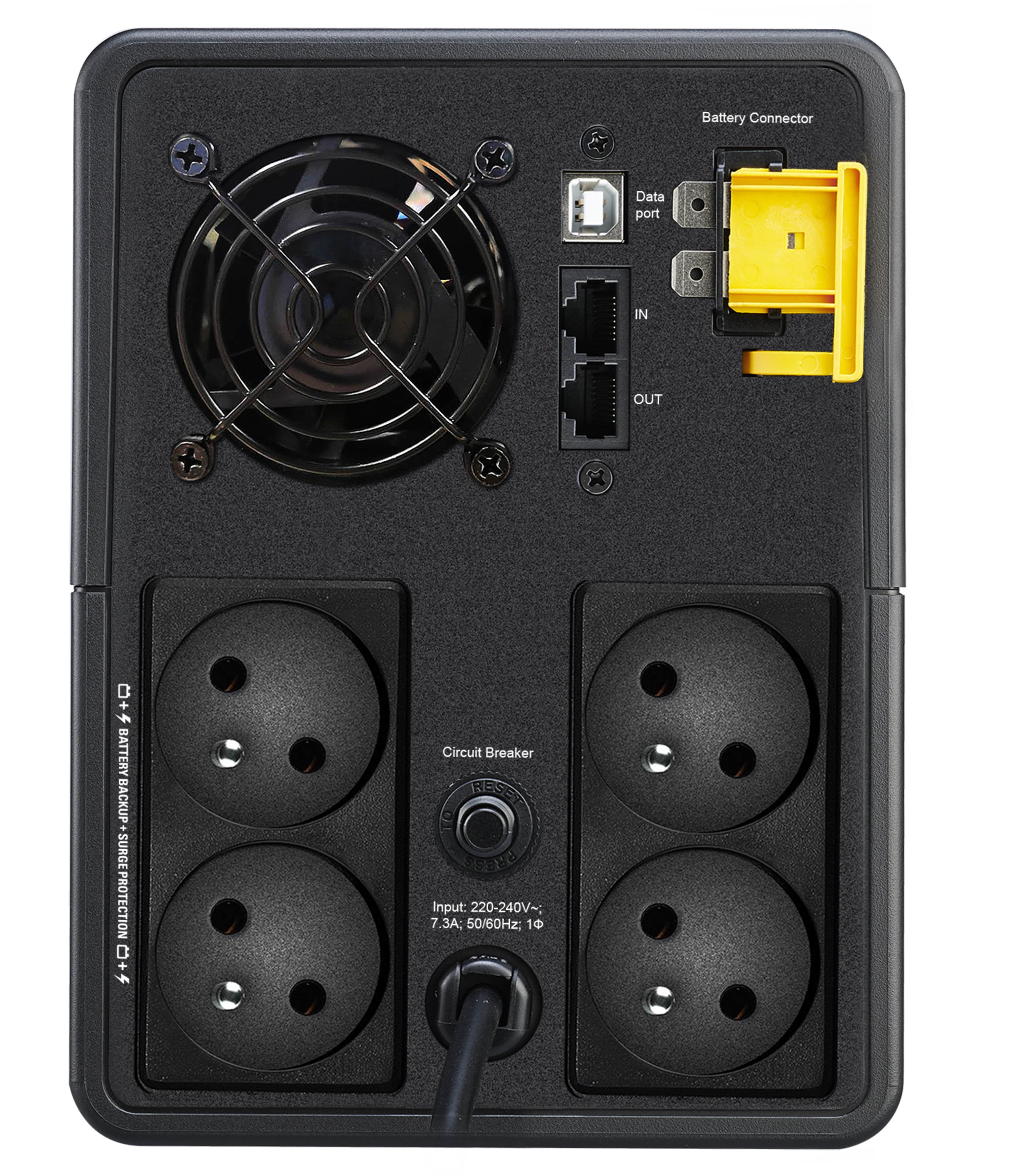 EAN 0731304420507 - APC Back-UPS 1600VA 230V AVR French Sock sistema de alimentación ininterrumpida (UPS) Línea interactiva 1 imagen 2