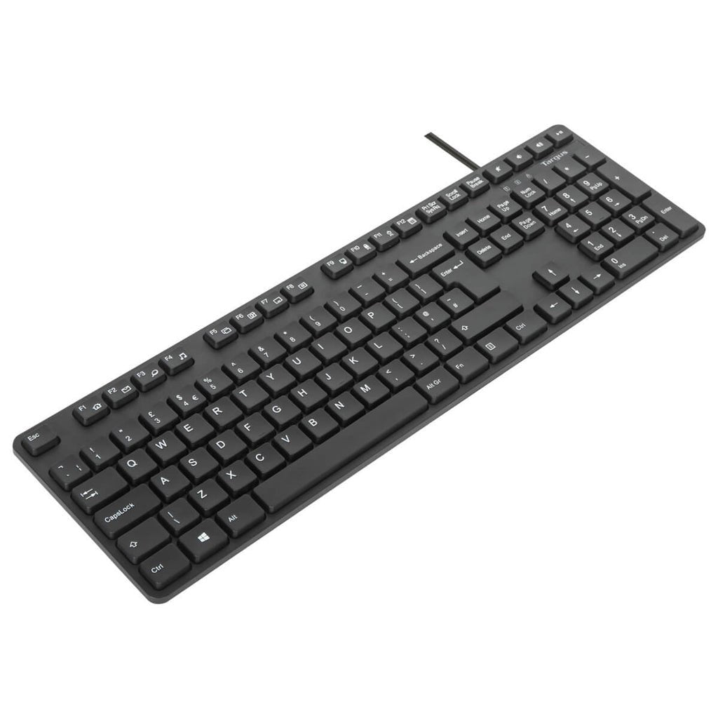 Targus Juego De Teclado Y Ratón Combo Full Size Antimicrobiano Usb Azerty Francés Negro