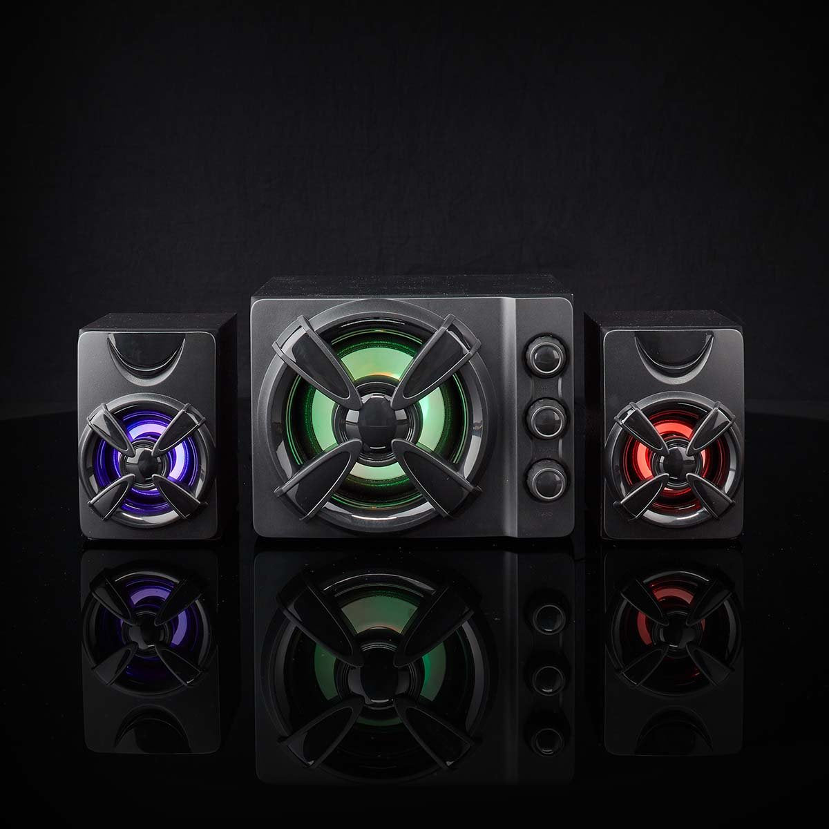 Nedis Altavoces Gaming Altavoz: 2.1 Alimentado Por Usb 3.5 Mm Macho 33 W Led