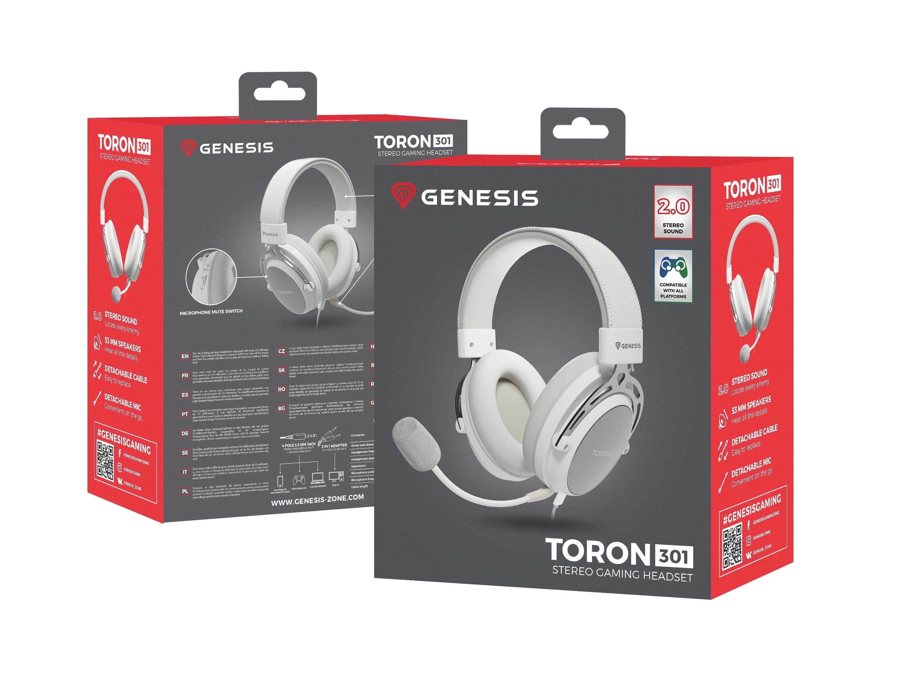 Auriculares Genesis Toron 301 Biale