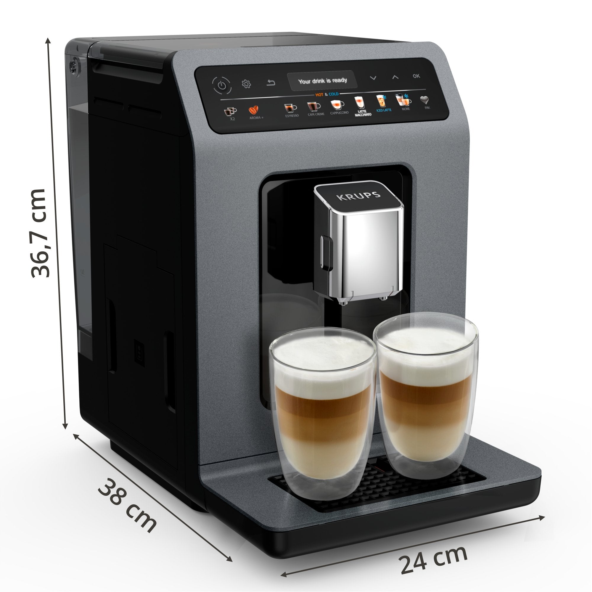 Cafetera Krups Ea 898 Gf Hot & Cold
