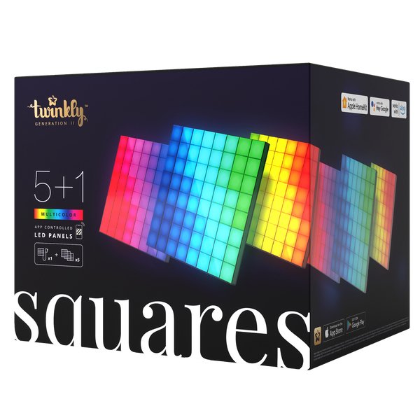 EAN 8056326679071 - Twinkly Squares Panel inteligente Wi-Fi/Bluetooth imagen 1
