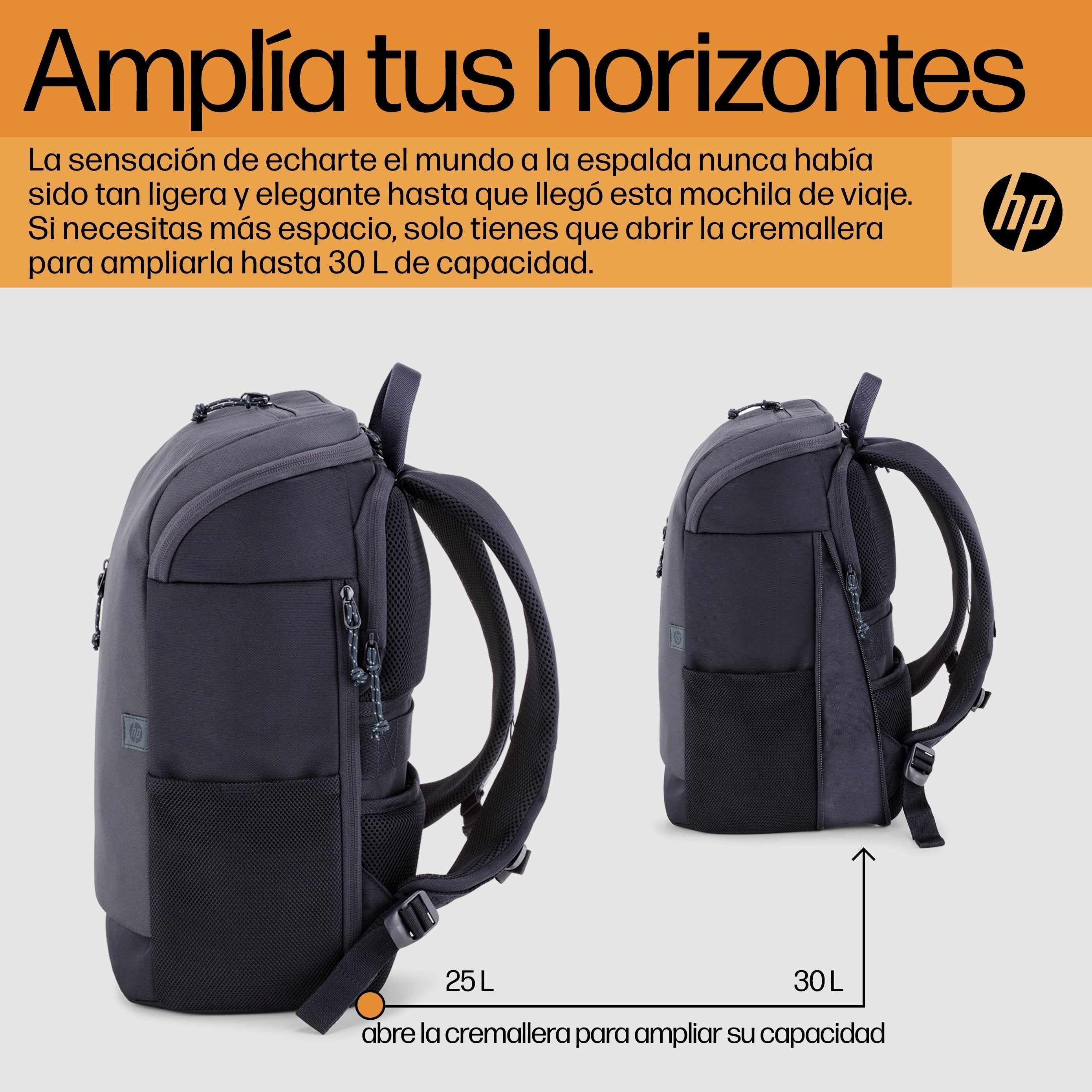 EAN 0196548945481 - HP Travel 25 Liter 15.6 Iron Gray Laptop Backpack 39,6 cm (15.6") Azul, Gris imagen 6