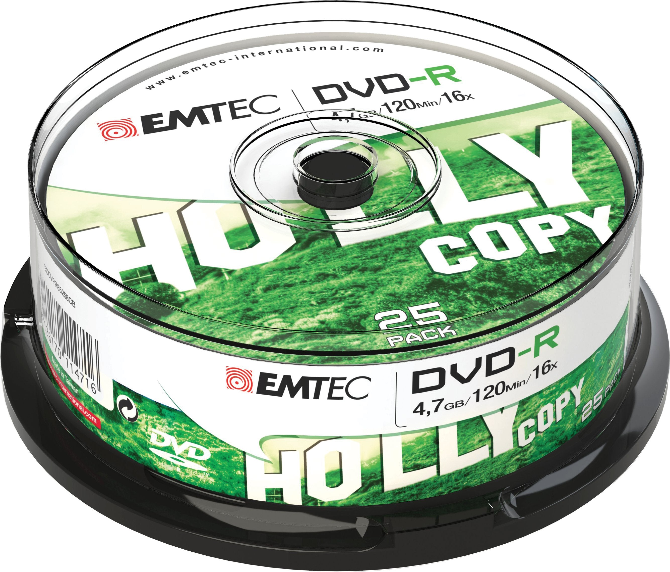 EAN 3126170114716 - Emtec ECOVR472516CB DVD en blanco 4,7 GB DVD-R 25 pieza(s) imagen 1