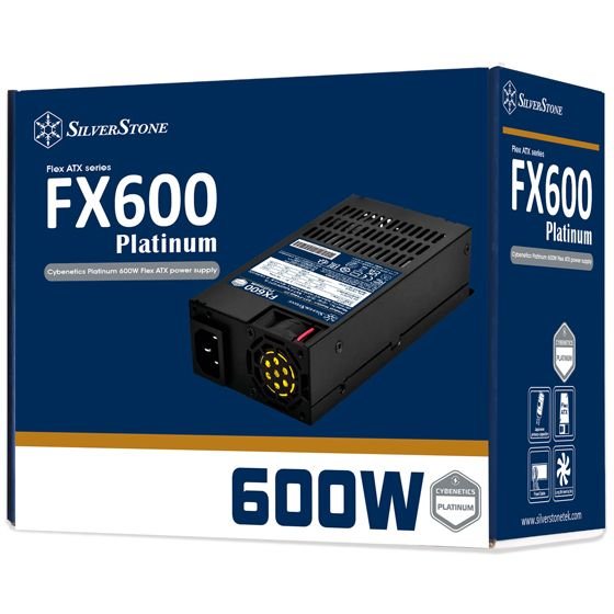 Fuente De Alimentación Para Silverstone Sst-Fx600-Pt Negra, 2x Pcie, 600 Vatios Sst-Fx600-Pt