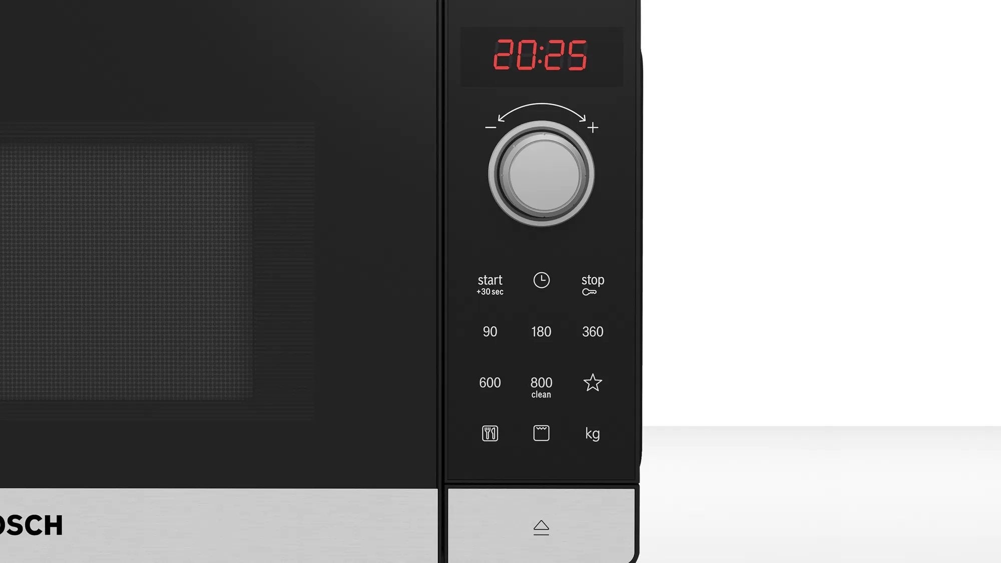 EAN 4242005296699 - Bosch Serie 2 FEL023MS2 microondas Negro, Acero inoxidable Solo microondas Encimera 20 L 800 W imagen 2