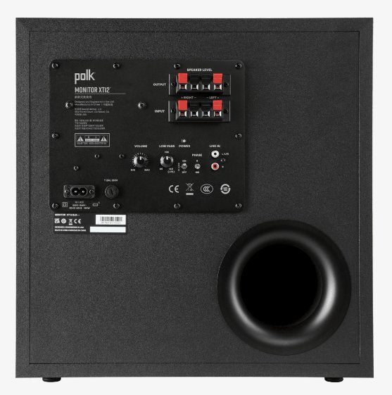 Polk Monitor Xt12 Negro Subwoofer 100w