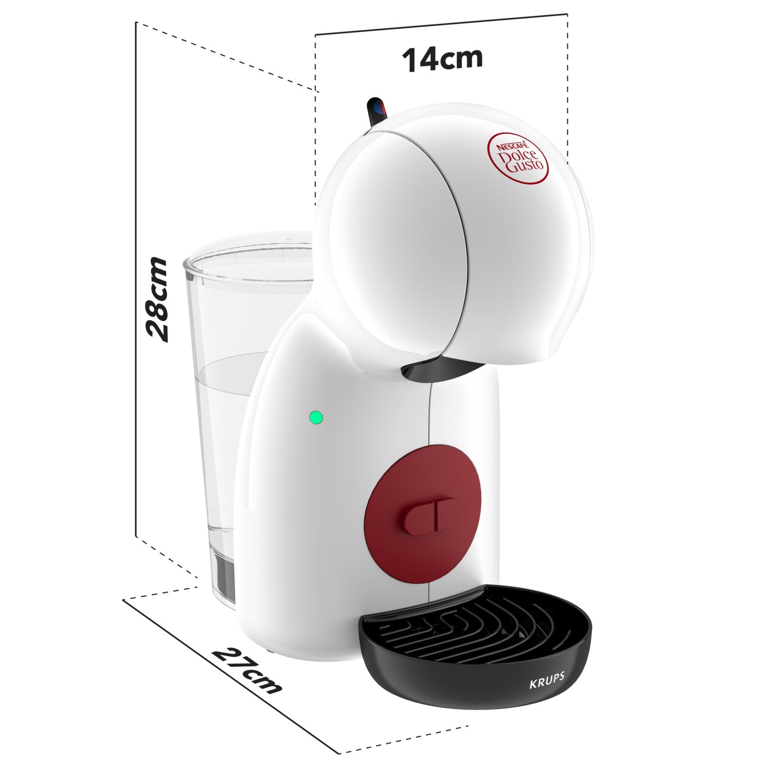 Cafetera Dolce Gusto Piccolo Xs Kp1a31p16 White