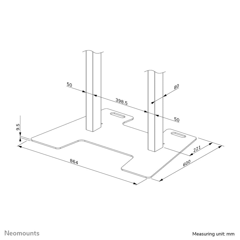 EAN 8717371440602 - Neomounts AFP-875BL accesorio para soporte de televisor imagen 12