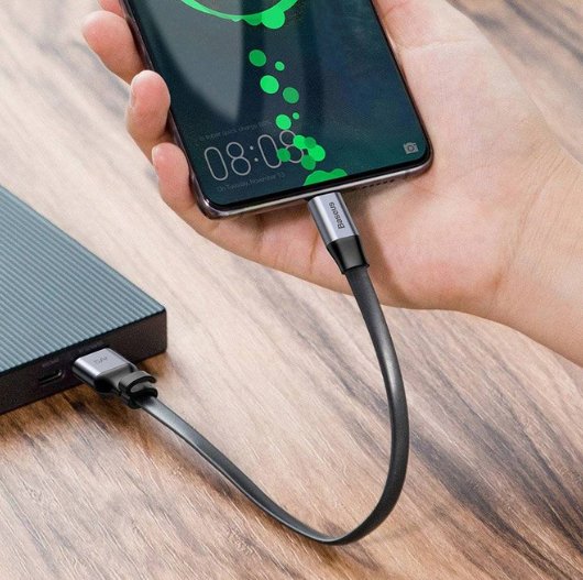 EAN 6953156293427 - Baseus CATMBJ-BG1 cable USB 0,23 m USB A USB C Negro, Gris imagen 8