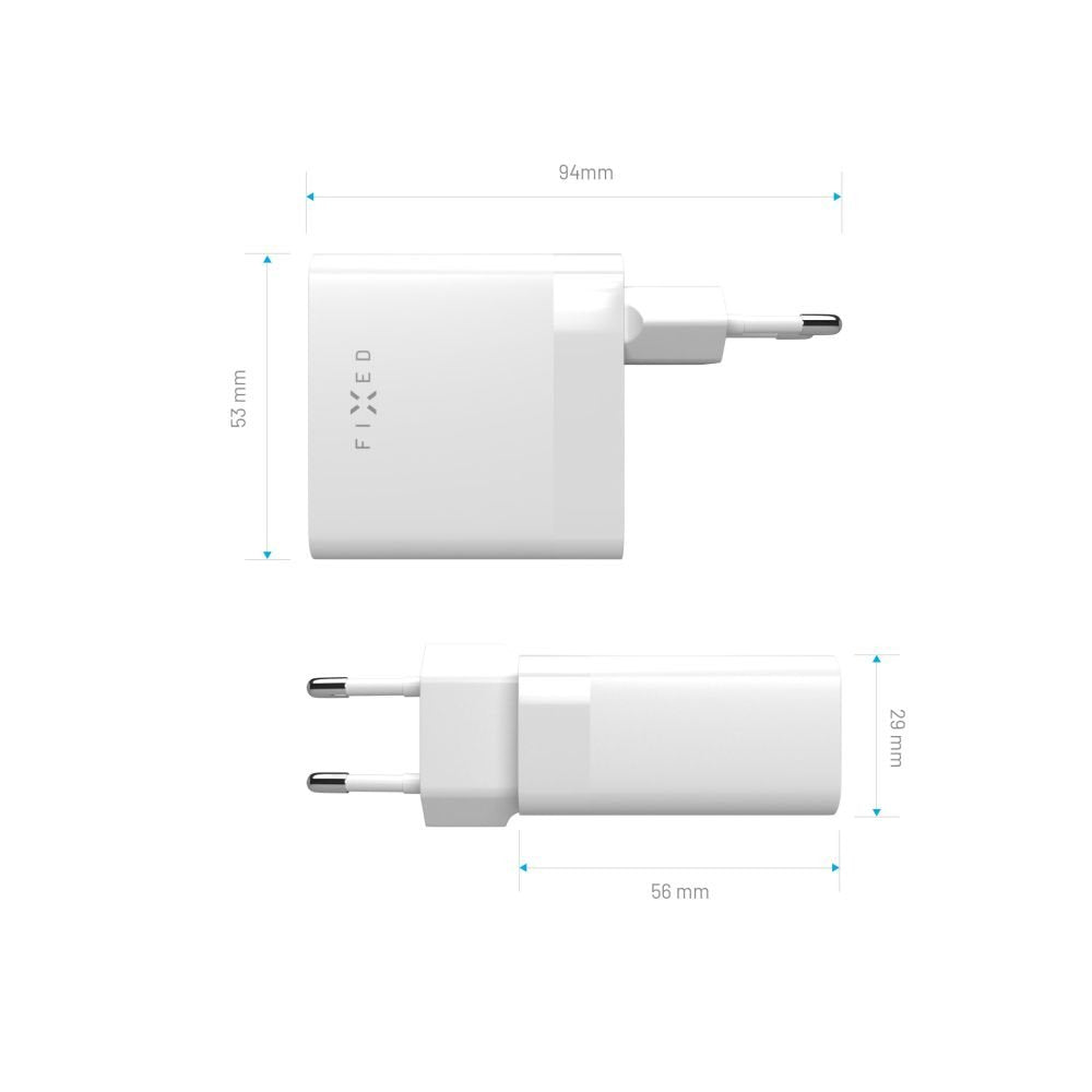 EAN 8591680150014 - FIXED FIXC65-2C-WH cargador de dispositivo móvil Portátil, Smartphone, Tableta Blanco Corriente alterna C imagen 6