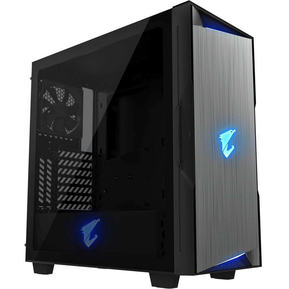 Caja Pc Gigabyte Aorus Semitorre C300 Glass Bahias Int:2x3'5, 3x2'5/ 1xusb-C, 2xusb3.0, 1xhdmi/Audio In/Out/ Iluminacion Rgb