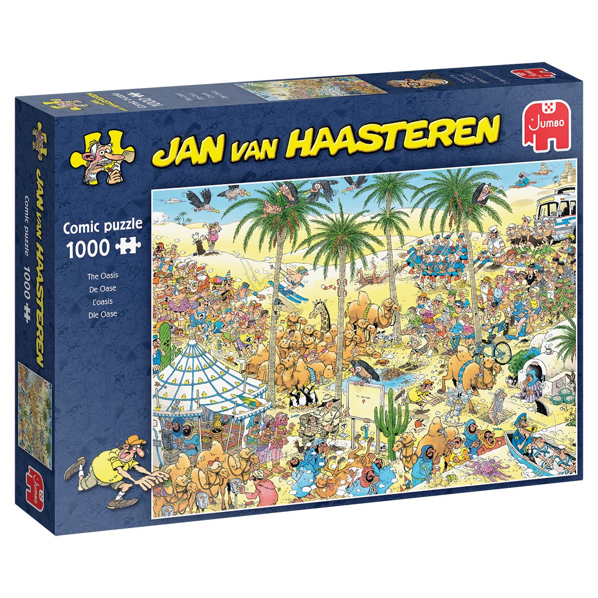 EAN 8710126200483 - Jan van Haasteren The Oasis 1000 pcs Puzzle rompecabezas 1000 pieza(s) Cómics imagen 1