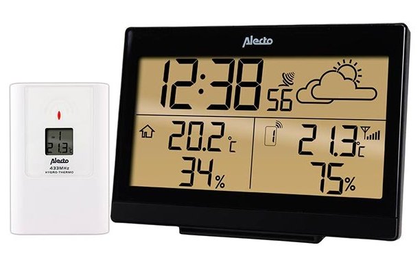 Alecto Ws-2300 Wetterstation Mit Funksensor Schwarz