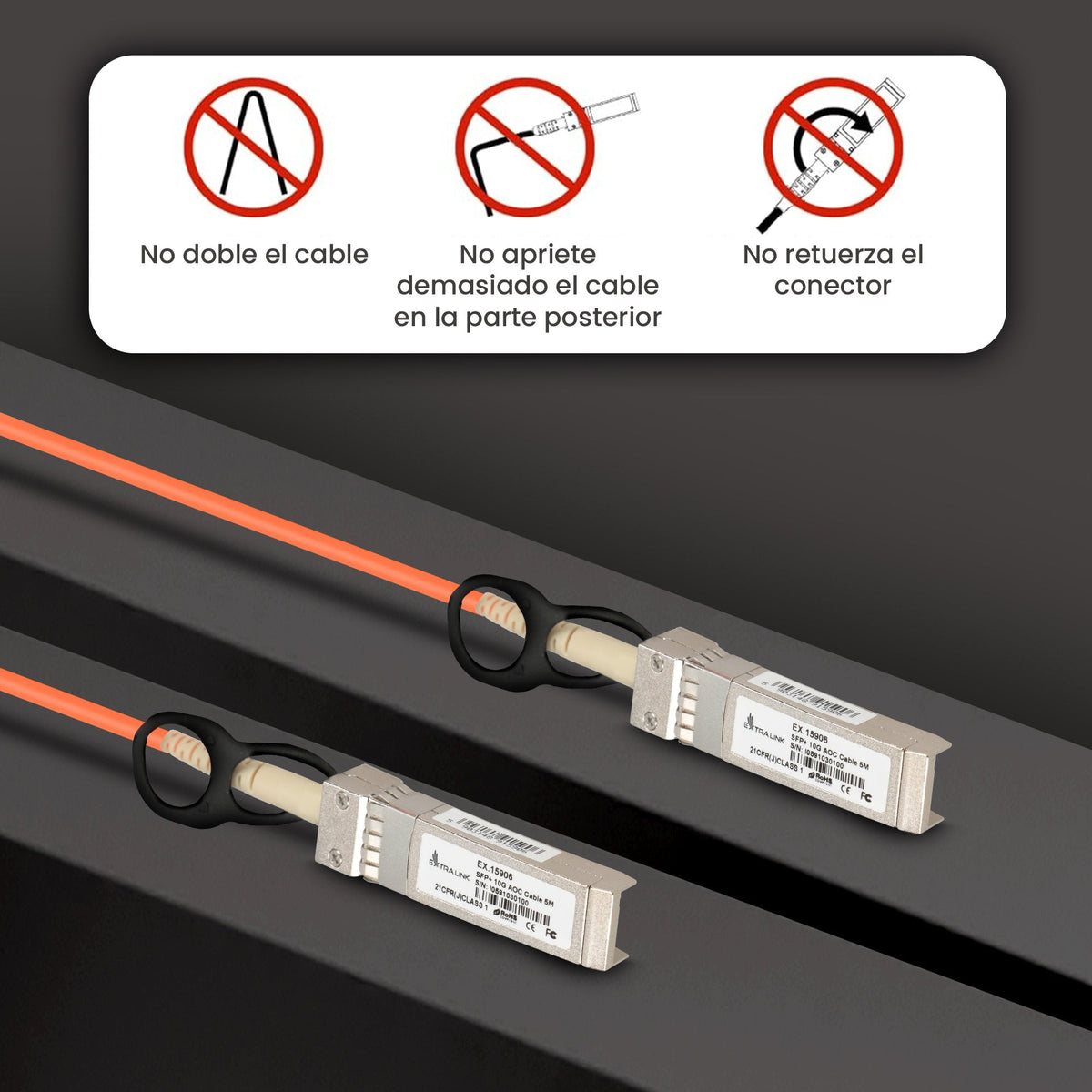 Extralink Sfp+Aoc Cable 10g 5m