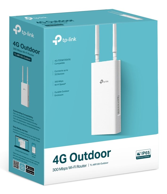 EAN 1210002601641 - TP-Link TL-MR100-OUTDOOR router inalámbrico Ethernet rápido Banda única (2,4 GHz) 4G Blanco imagen 4