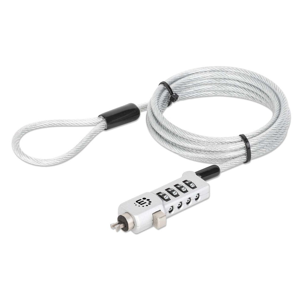 EAN 0766623440301 - Manhattan 440301 cable antirrobo Plata 1,8 m imagen 1