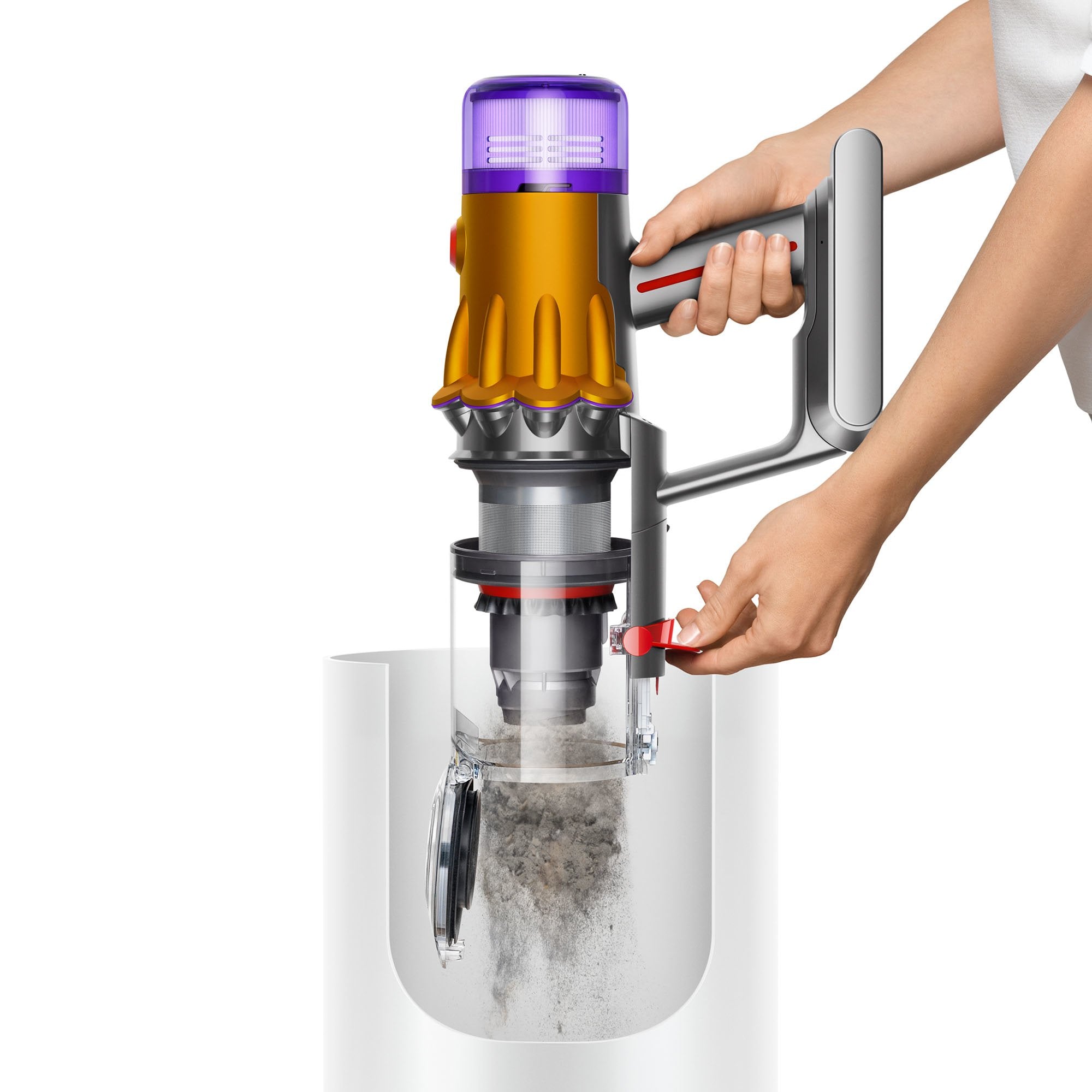 EAN 5025155065099 - Dyson V12 Slim Absolute Aspiradora escoba 2 en 1 Batería Secar Filtro higiénico Sin bolsa Níquel, Púrpura imagen 12