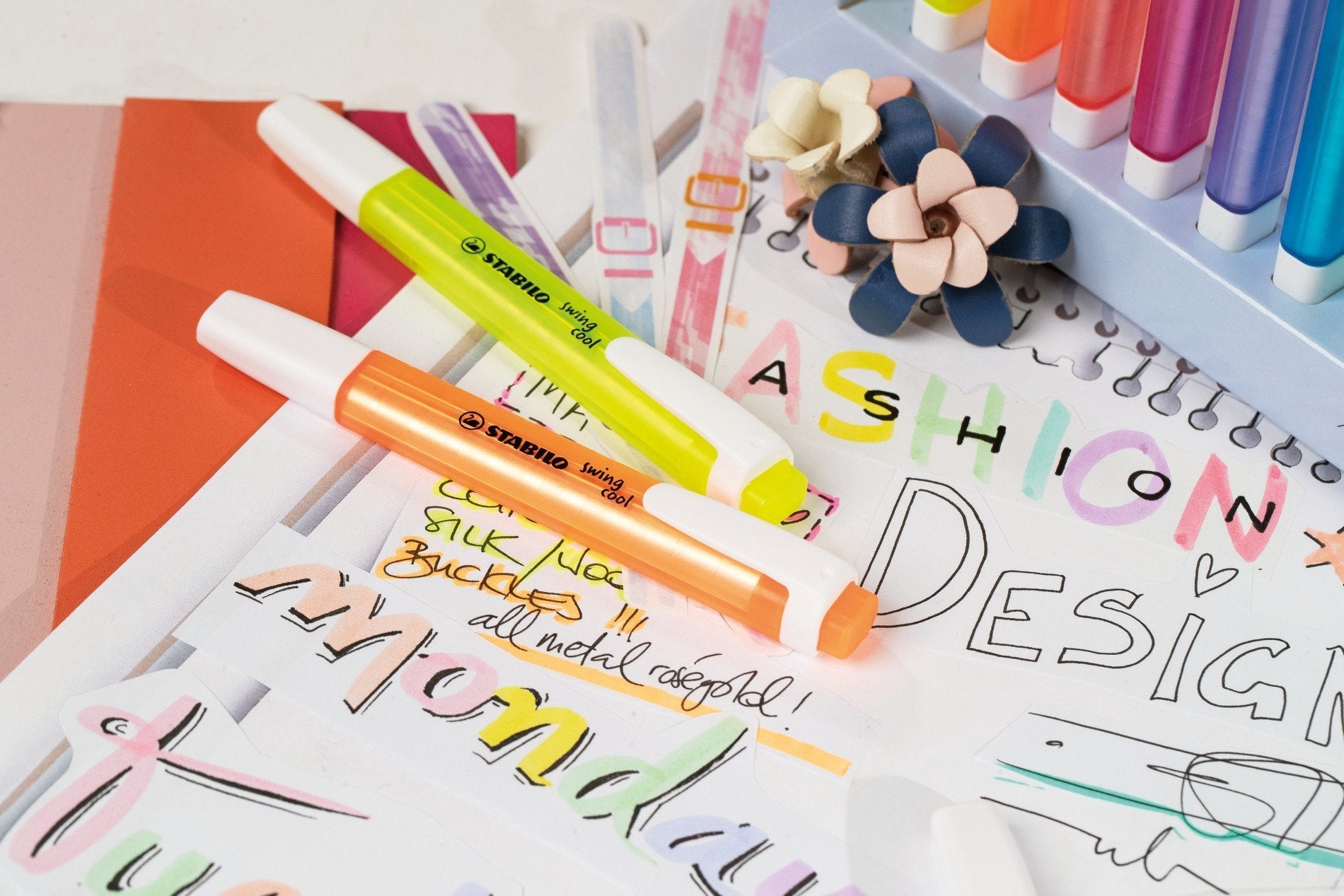 Stabilo Swing Cool Marcador Fluorescente Rosa -10u-