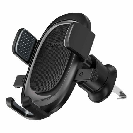 Soporte De Coche Baseus Ultracontrol Pro Zaciskowy Z Przyssawka/Hakiem Do Kratki Nawiewu - Negro