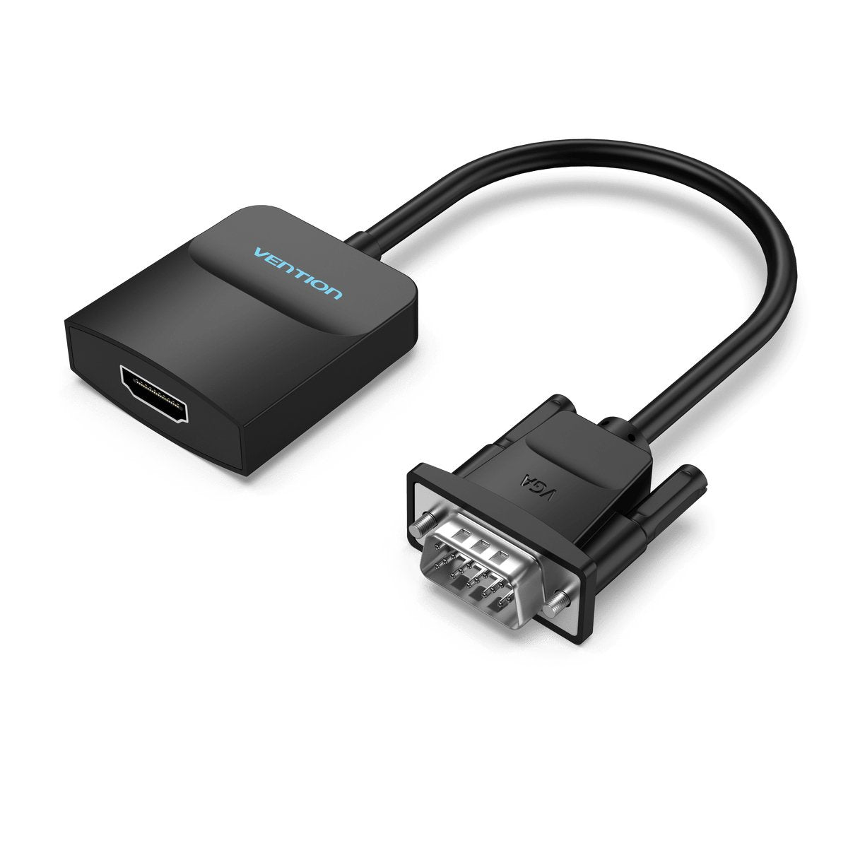 Cable Conversor Vention Acnbb Vga Macho Hdmi Hembra 15cm Negro