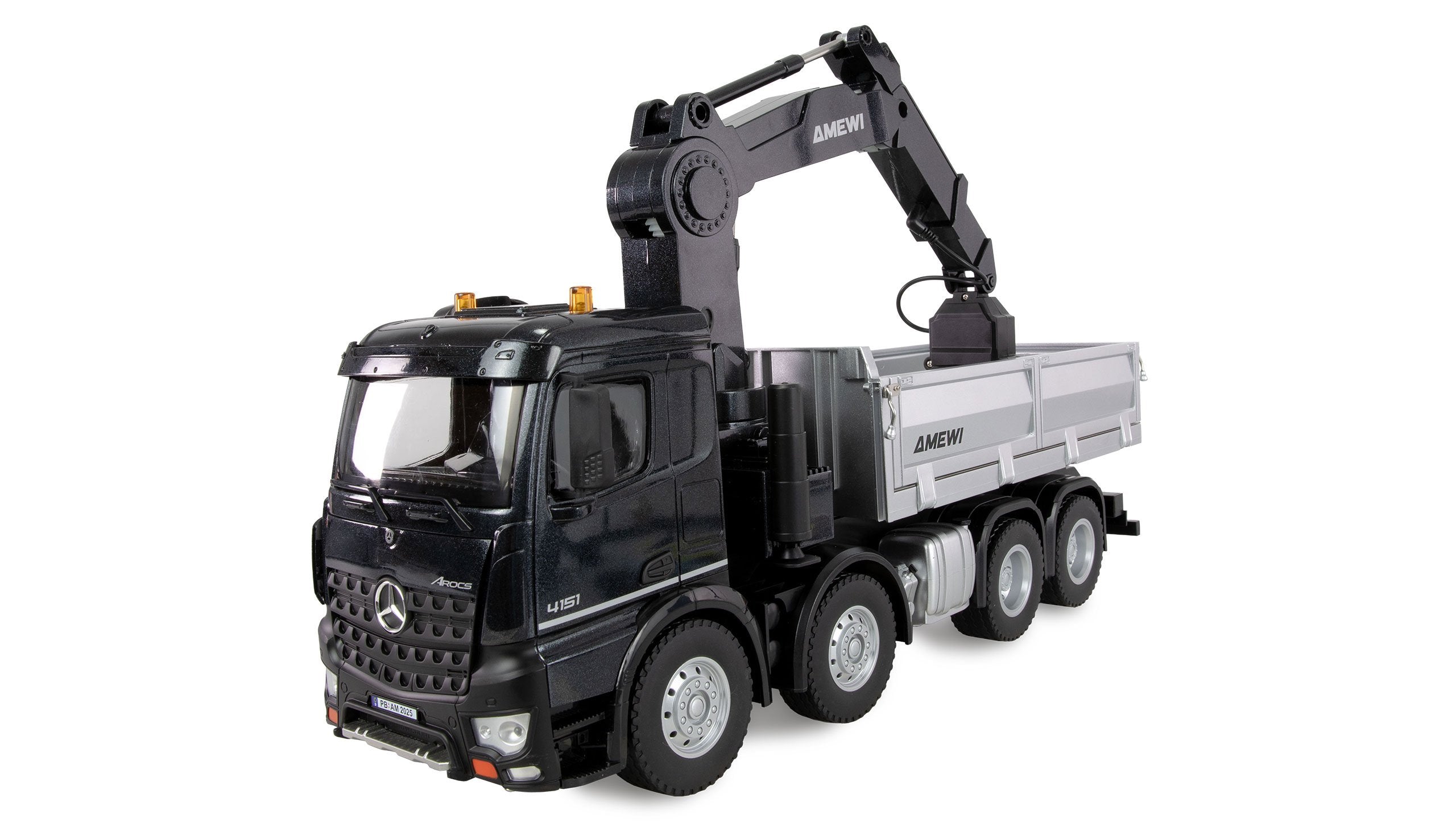 Amewi Mercedes Arocs Kranwagen M. Kipper 8x4 4 4wd 1:18 Rtr