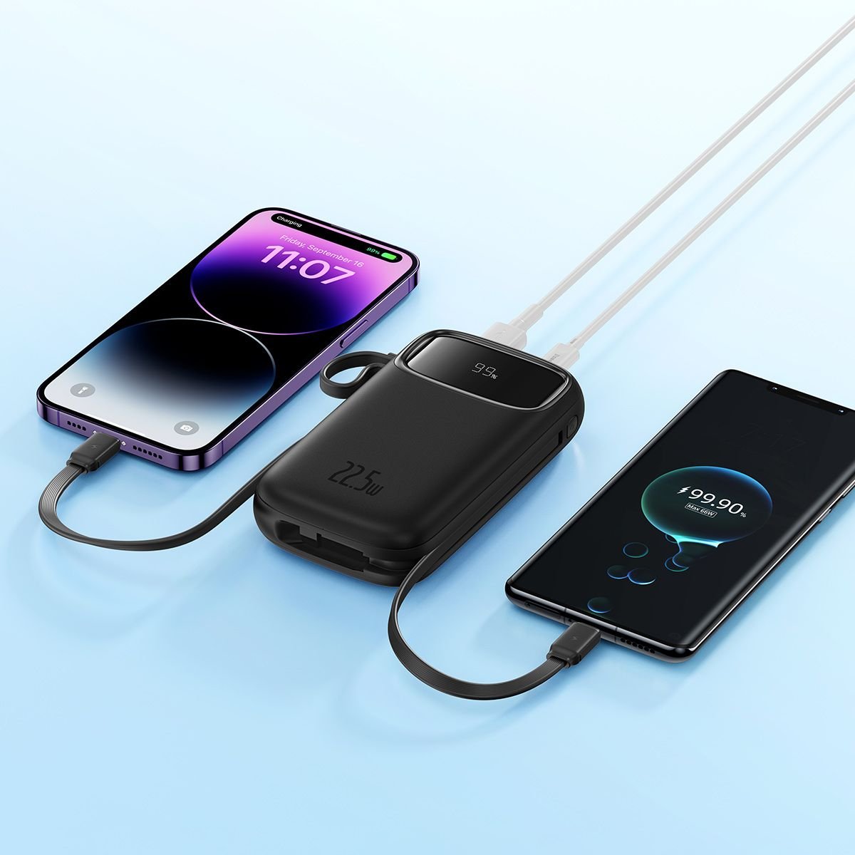 EAN 6932172636296 - Baseus QPOW 2 DUAL KABLOLU 10.000 MAH 22.5W POWERBANK-SIYAH batería externa Litio 10000 mAh Negro imagen 5