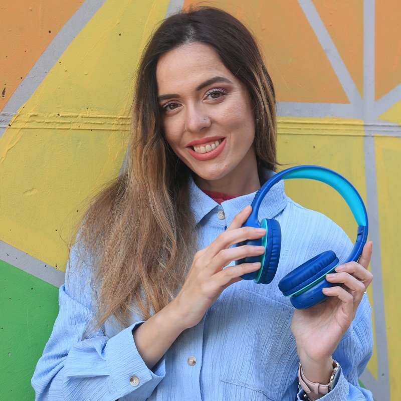 Auriculares Cascos Stereo Infantiles Coolkids Blue