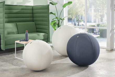 Leitz Ergo Active Sitzball Gris Claro 65cm Anti-Wegroll-Design
