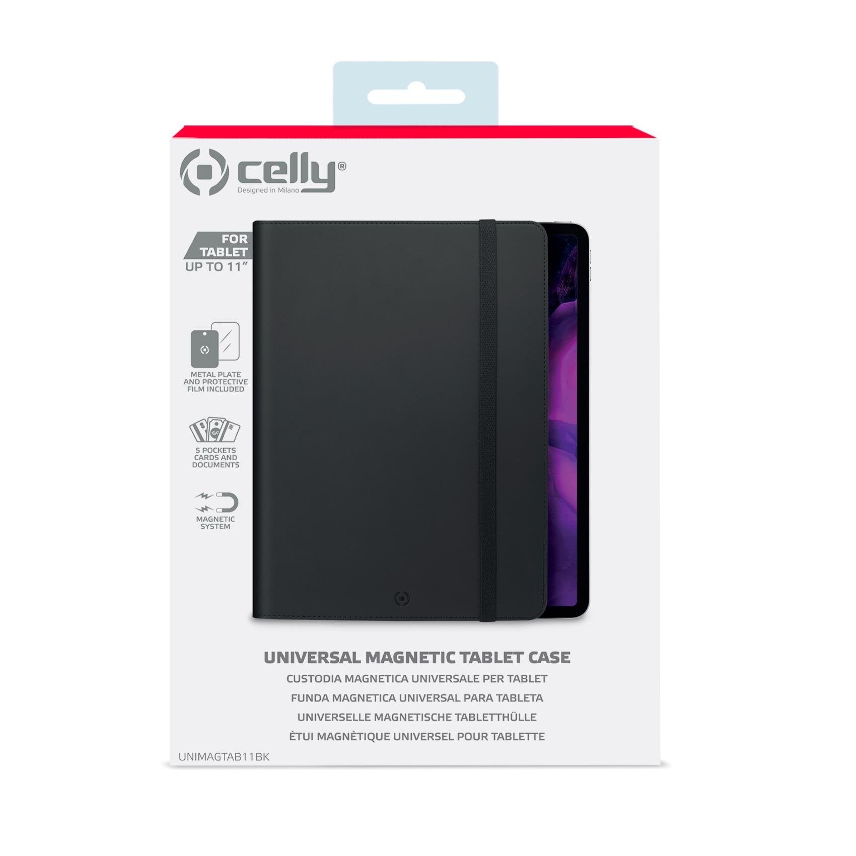 EAN 8021735762973 - Celly UNIMAGTAB11 27,9 cm (11") Folio Negro imagen 3