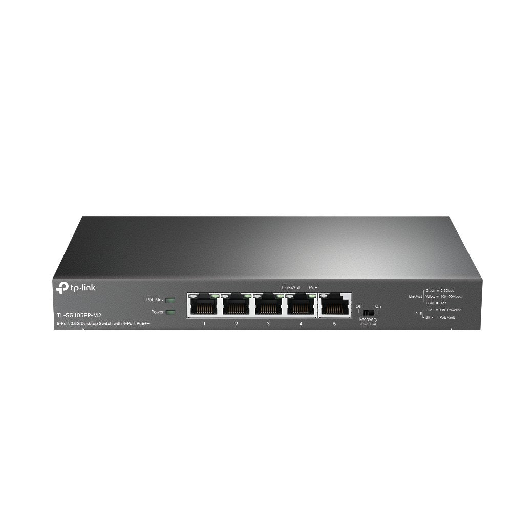 EAN 4895252501131 - TP-Link TL-SG105PP-M2 switch No administrado Gigabit Ethernet (10/100/1000) Energía sobre Ethernet (PoE) imagen 1