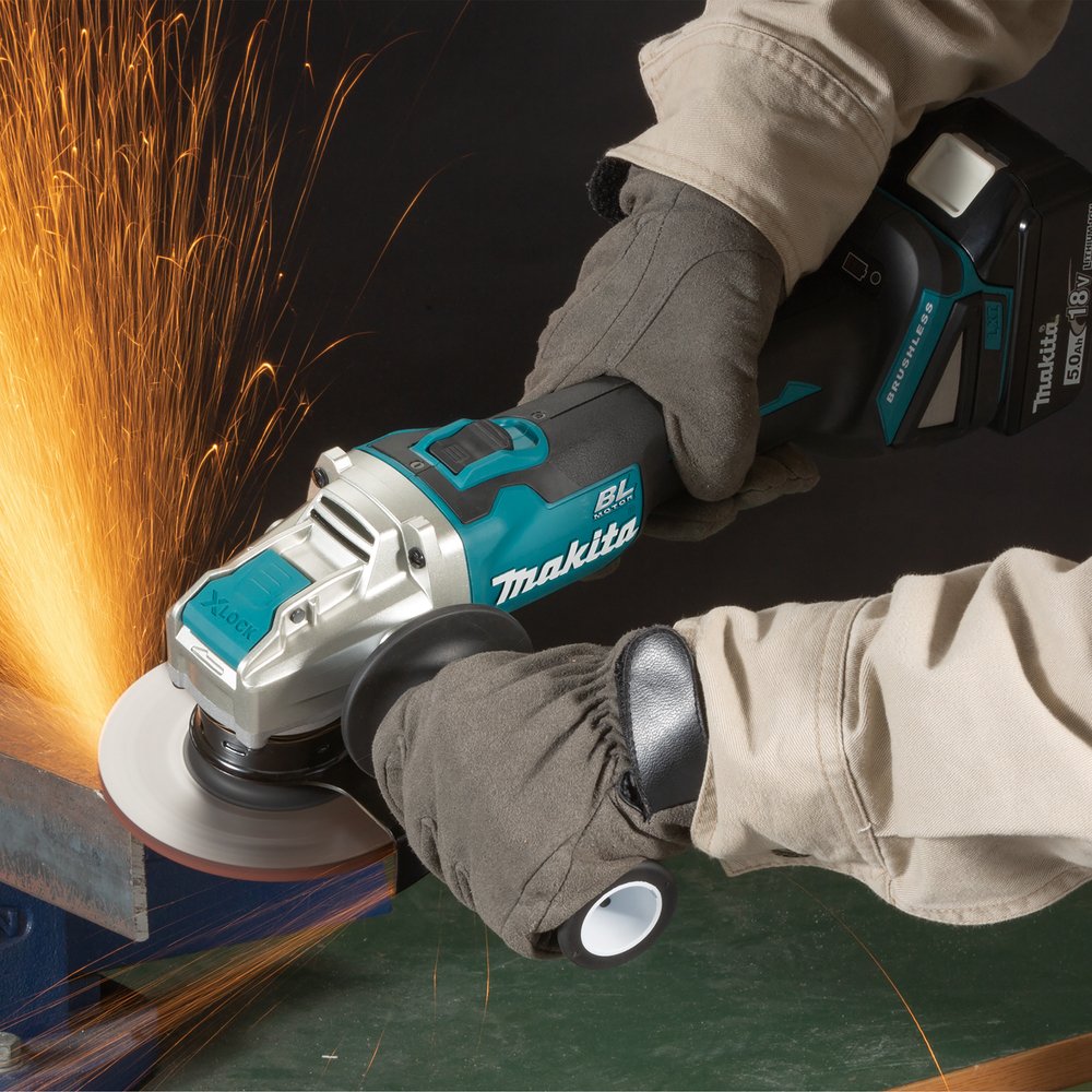 Makita Amoladora Angular Inalámbrica X-Lock Dga521zx1, 18 Voltios Dga521zx1