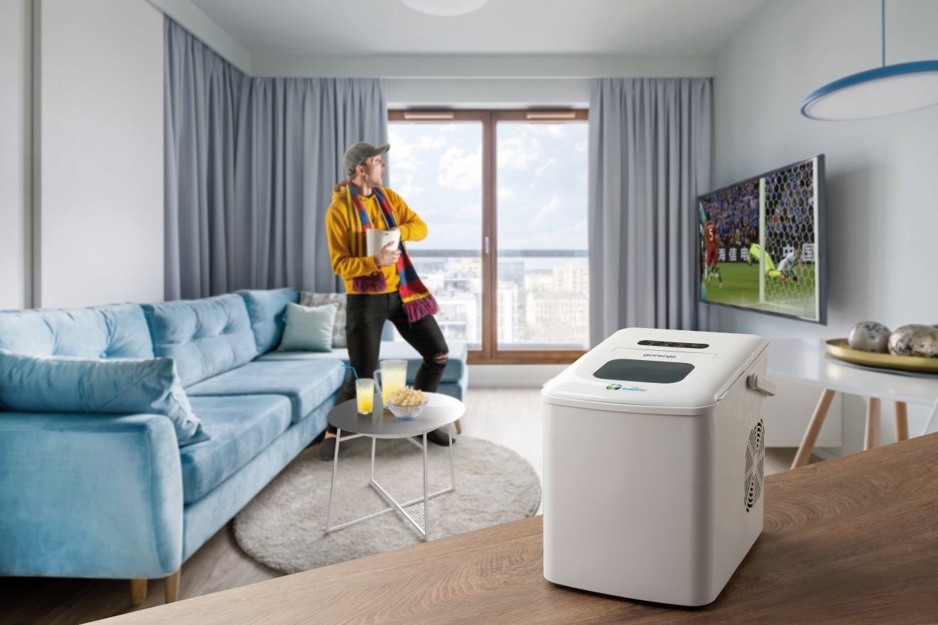 Máquina De Cubitos De Hielo Gorenje Imd1200w, Capacidad Del Depósito 1,8 L, Blanco