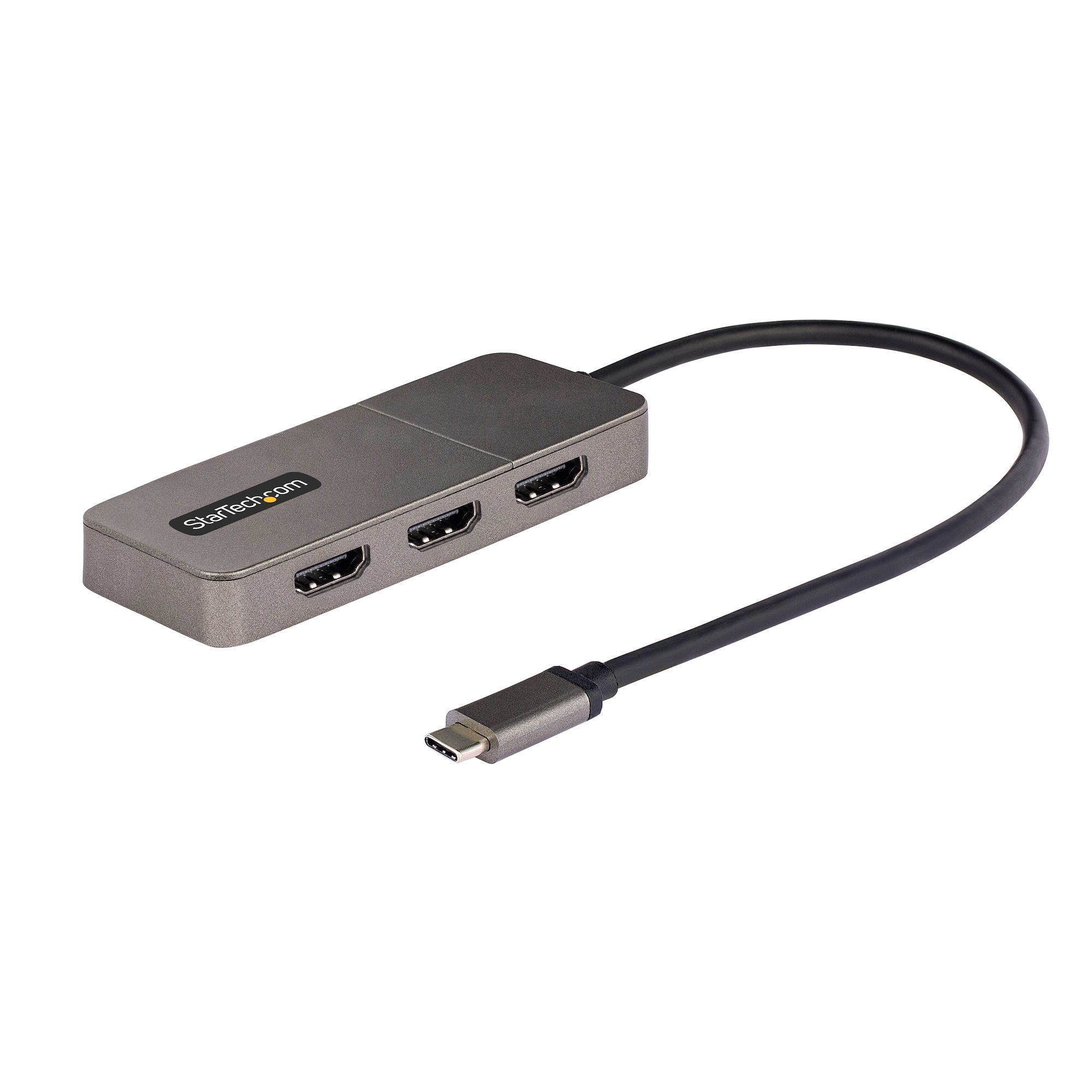 Startech Hub Mst Usb-C A 3 Puertos Hdmi - Adaptador Usb Tipo C A Hdmi Triple Hasta 4k 60hz Dp 1.4 De Modo Alt Dsc Hdr