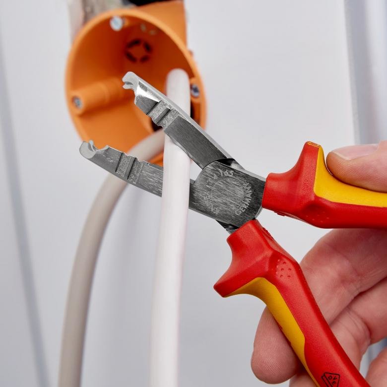 EAN 4003773079699 - Knipex 13 46 165 pelacable Rojo, Amarillo imagen 5