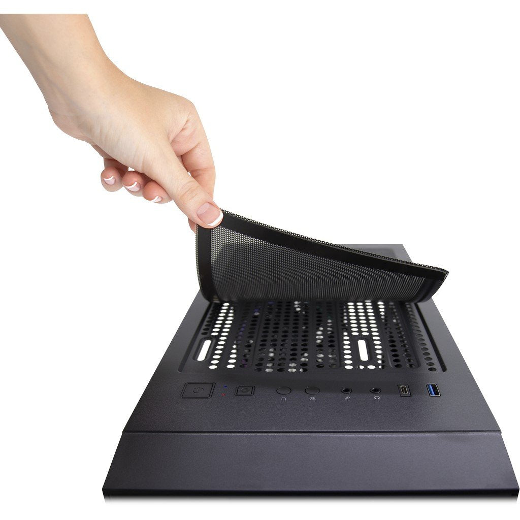 Caja Pc Inter-Tech X-608 Infinity Micro Tower Ventilador 1x120mm Rgb