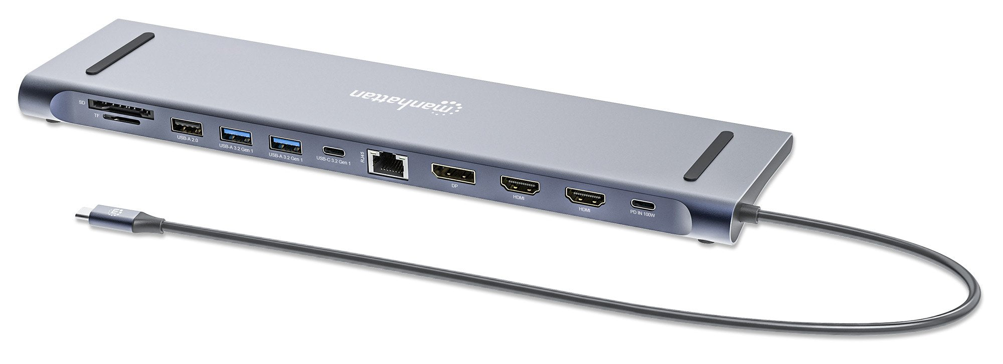 Manhattan Dockingmation 12-In-1 4k 1xhdmi 2xdp 3xusb-A