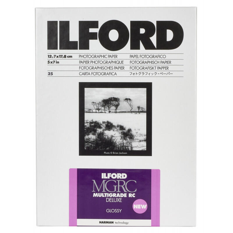 1x 25 Papel Fotografico Ilford Mg Rc Dl 1m 13x18