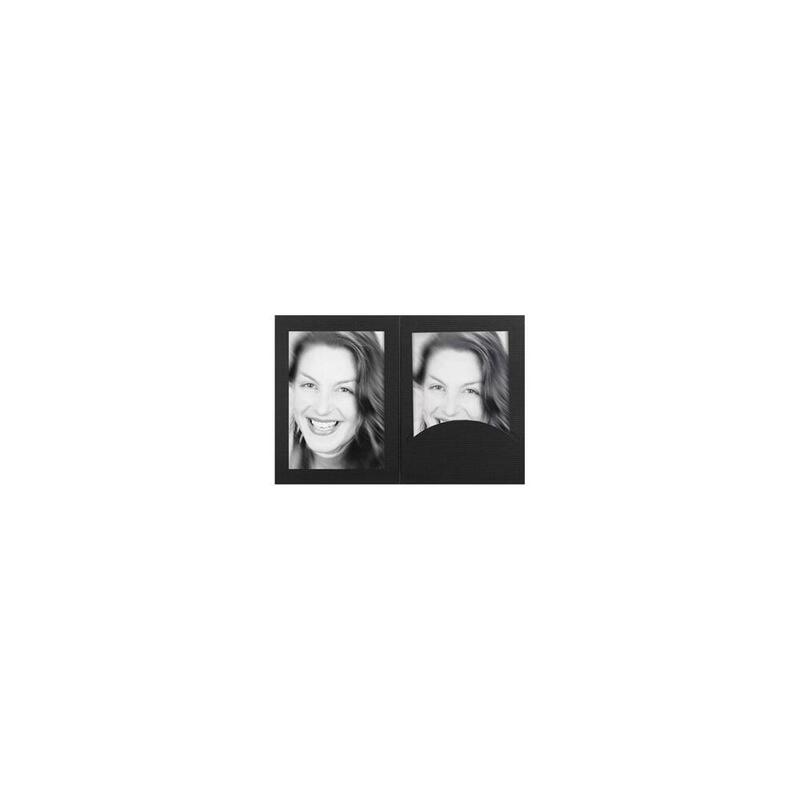 1x100 Daiber Carpetas Retrato W.Passepartout 13x18 Negro